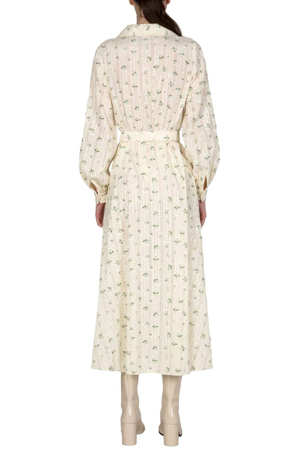 Luisa Beccaria Abito in jacquard a fiori stampati in cotone Only for today