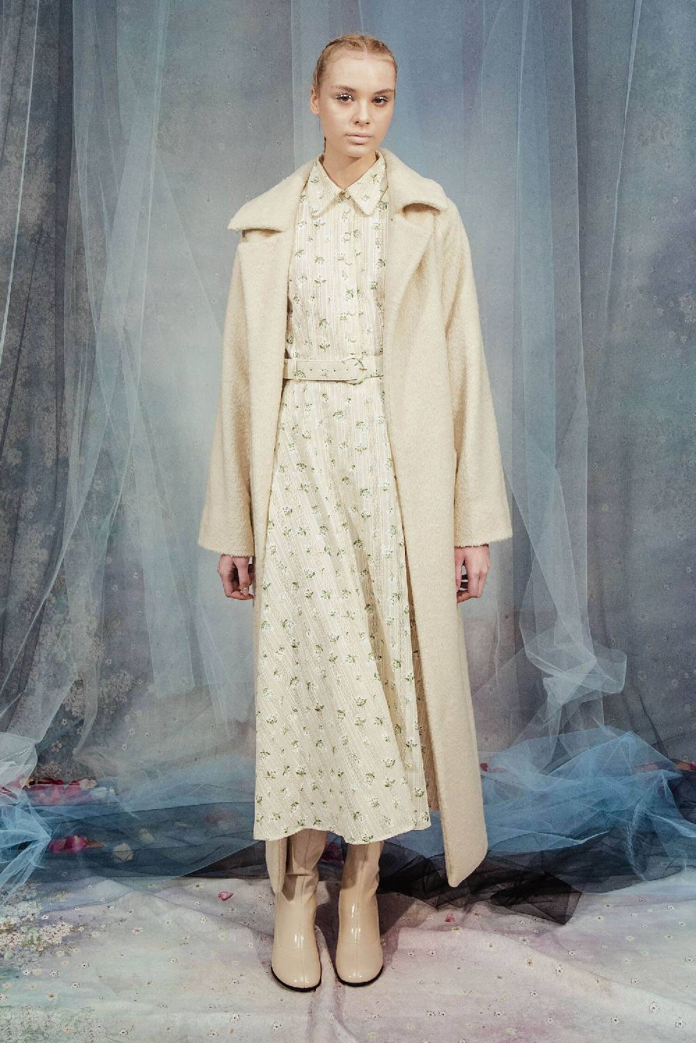 Luisa Beccaria Cintura in jacquard con fiori stampati in cotone Offerta speciale della fabbrica