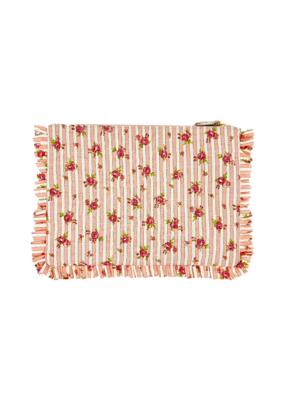 Luisa Beccaria Pochette Grande A Mano Rose Rigate Rosa Black Friday Prezzi