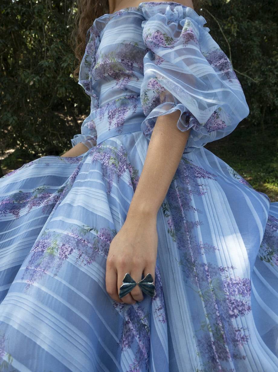 Luisa Beccaria Gonna in organza stampata Soddisfazione Garantita