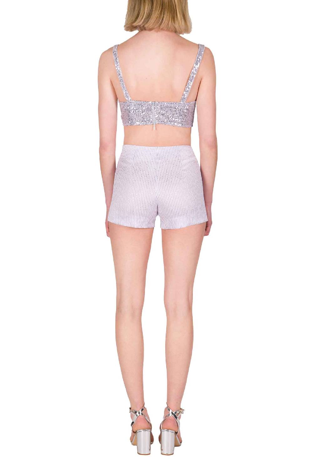 Luisa Beccaria Shorts in cotone a righe Qualità Garantita