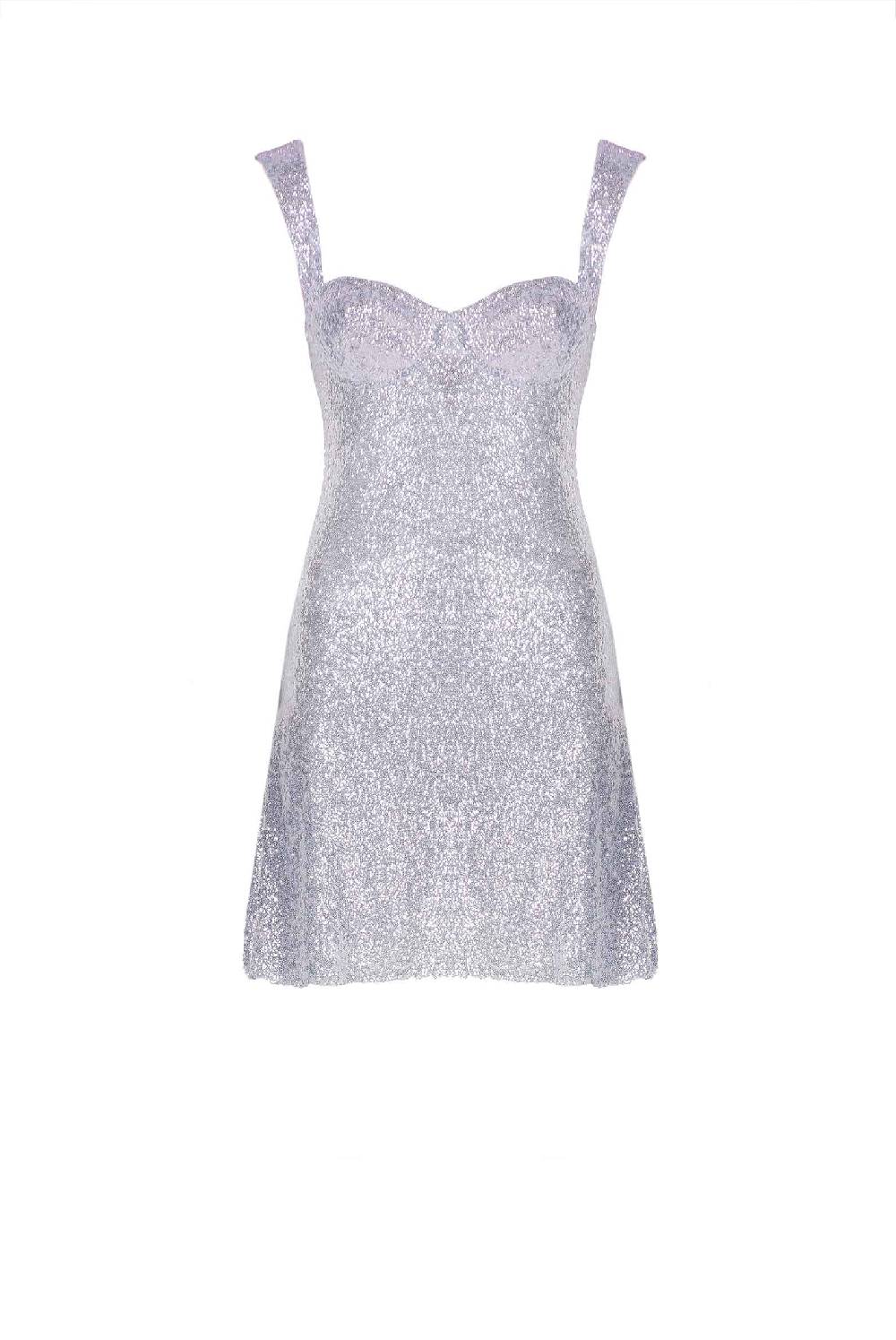 Luisa Beccaria Mini abito bustier con paillettes Fornitura limitata