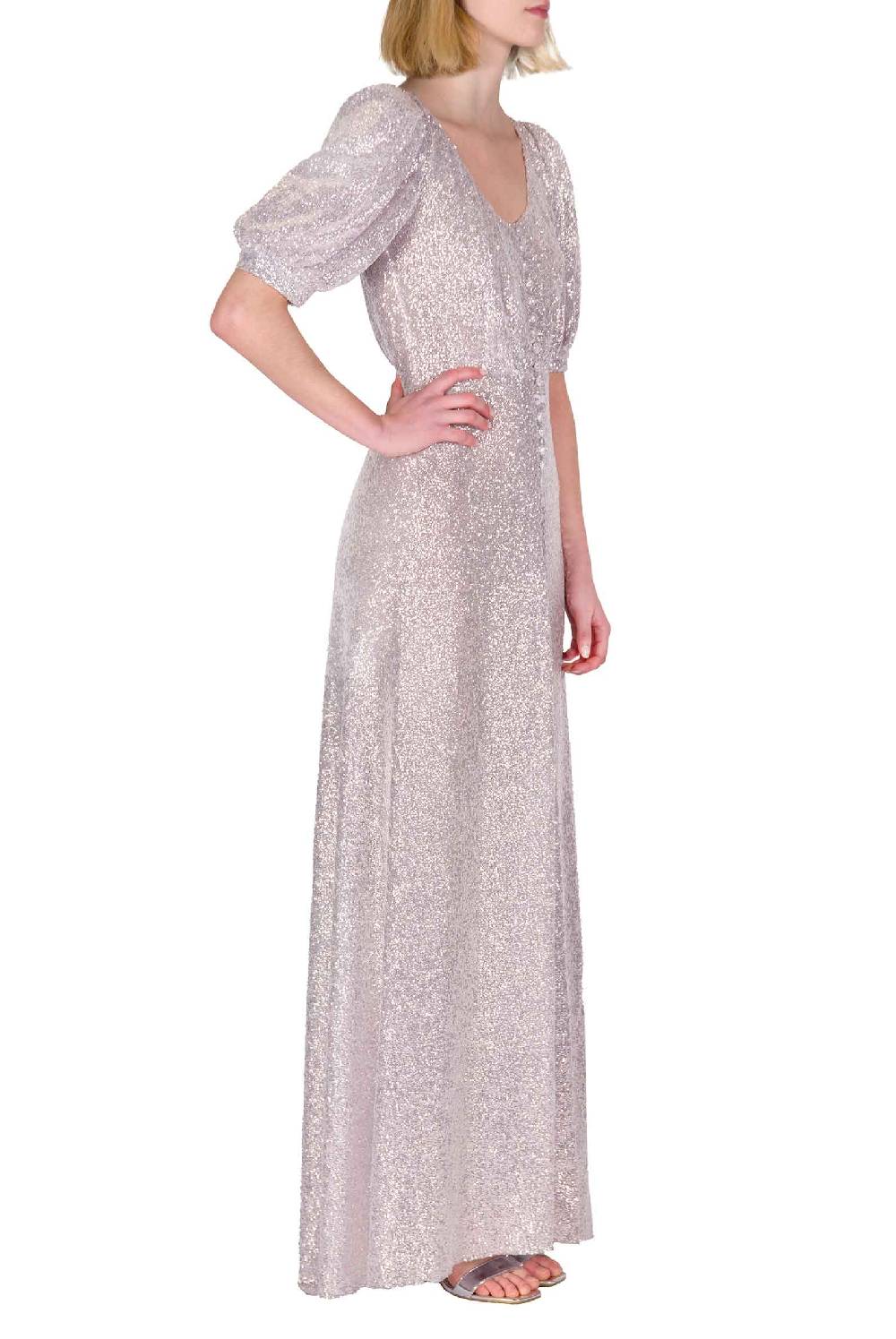 Luisa Beccaria Abito con paillettes bottoncino Black Friday