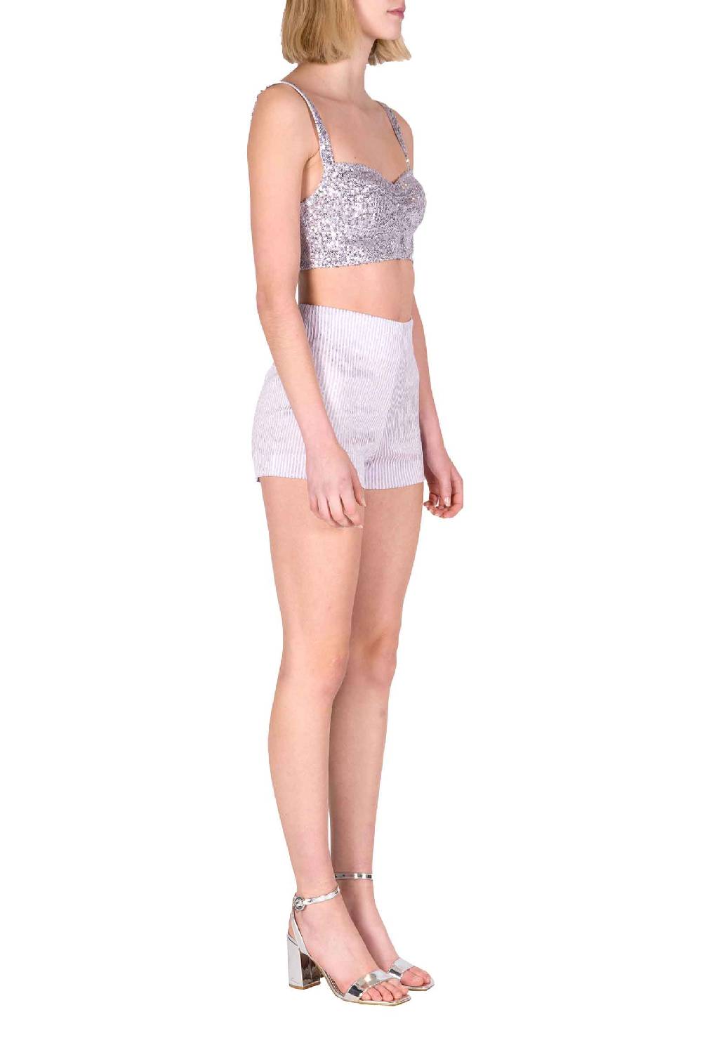 Luisa Beccaria Reggiseno con paillettes lilla Offerta Giorno del Papà