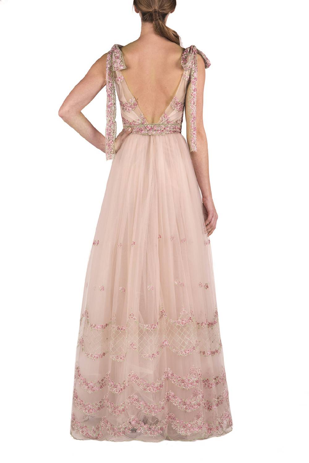 Luisa Beccaria Abito da ballo in tulle ricamato Lightning offer