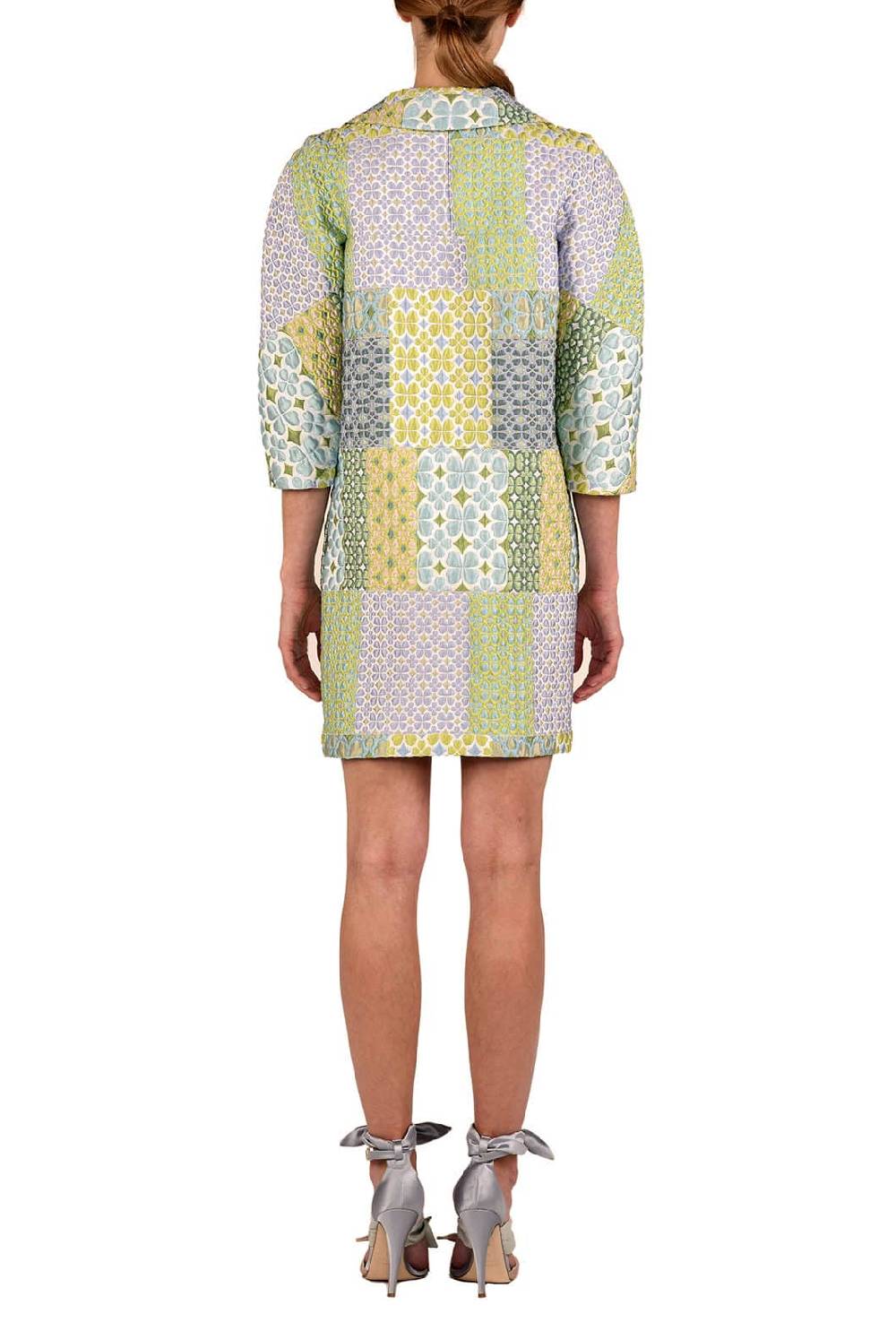 Luisa Beccaria Cappotto in broccato patchwork Offerte stagionali