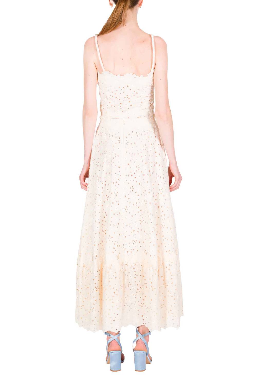Luisa Beccaria Gonna longuette in pizzo floreale Latest stili