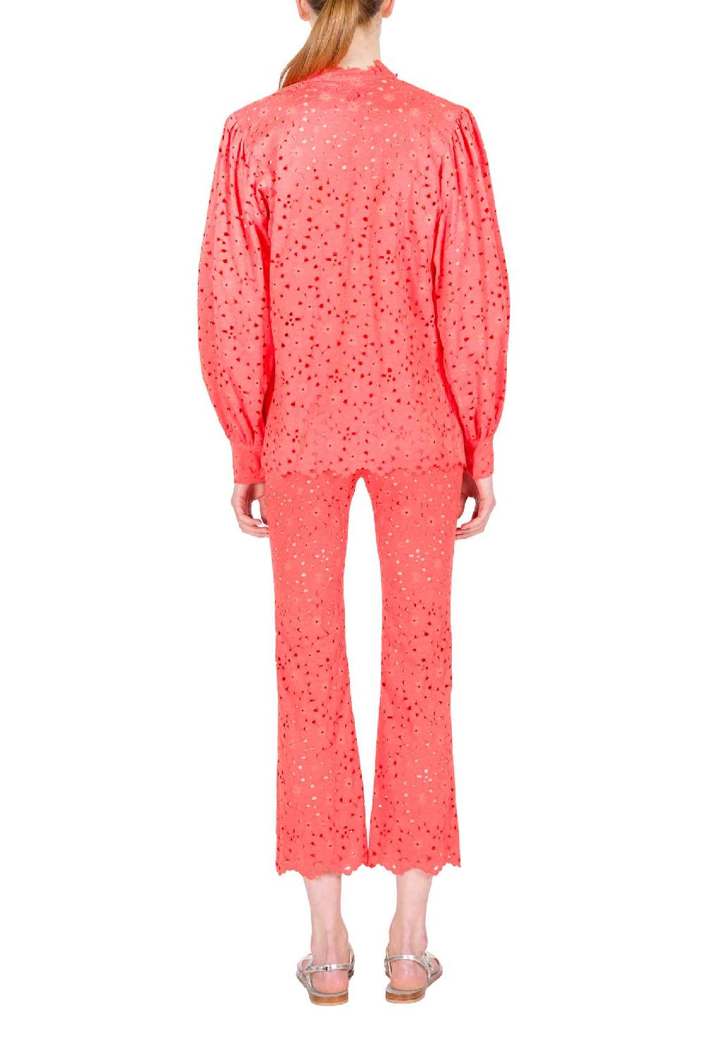 Luisa Beccaria Camicia in pizzo floreale 50% di sconto per tempo limitato