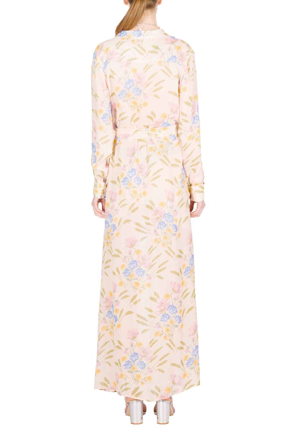 Luisa Beccaria Abito con fusciacca in georgette stampato in macro Blooming Mirage Convenienza