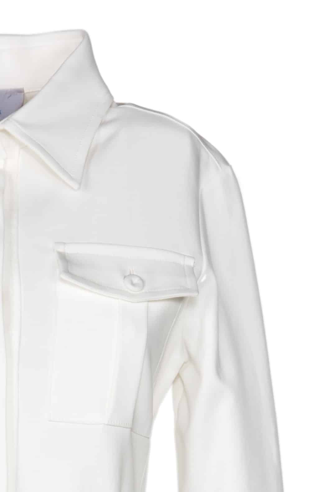 Luisa Beccaria Abito chemisier leggero bianco Outlet