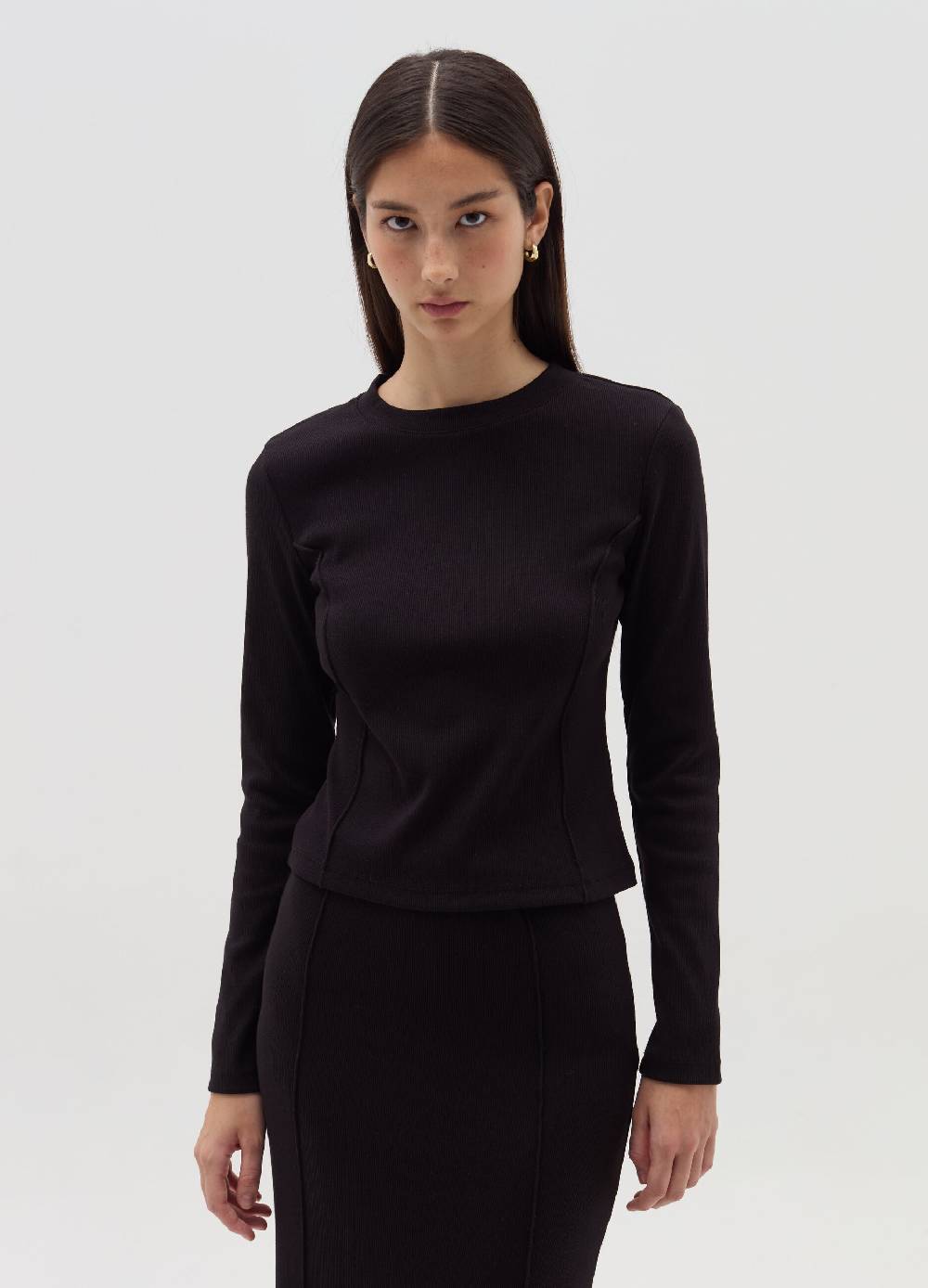 ﻿OVS T-shirt a costine con cuciture in rilievo Qualità Garantita