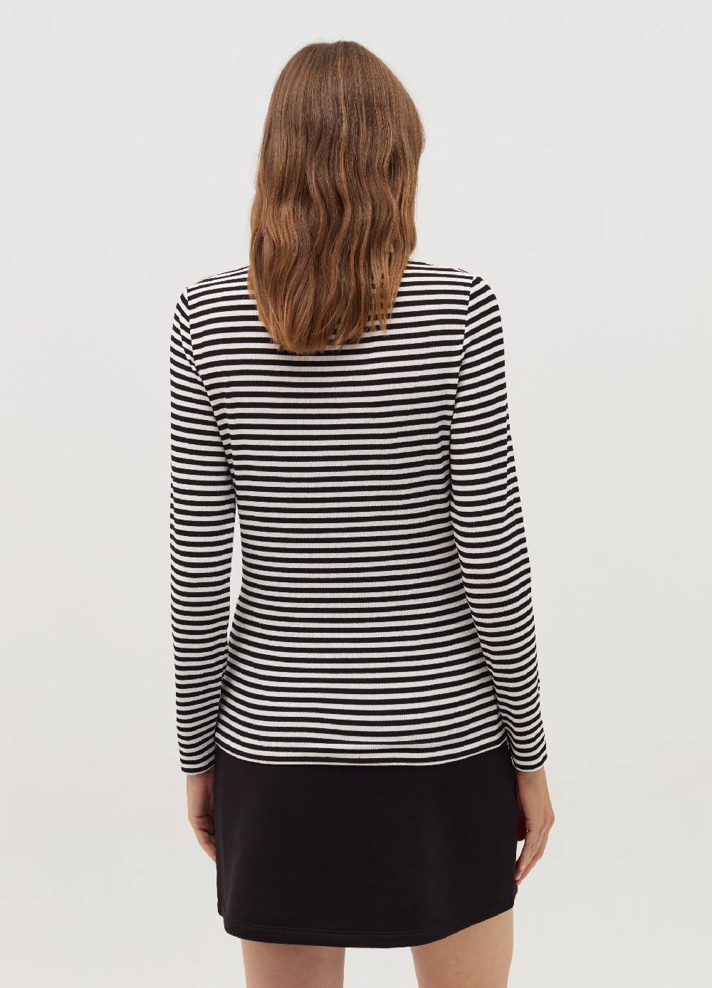 OVS T-shirt a righe mock neck Negozi Online
