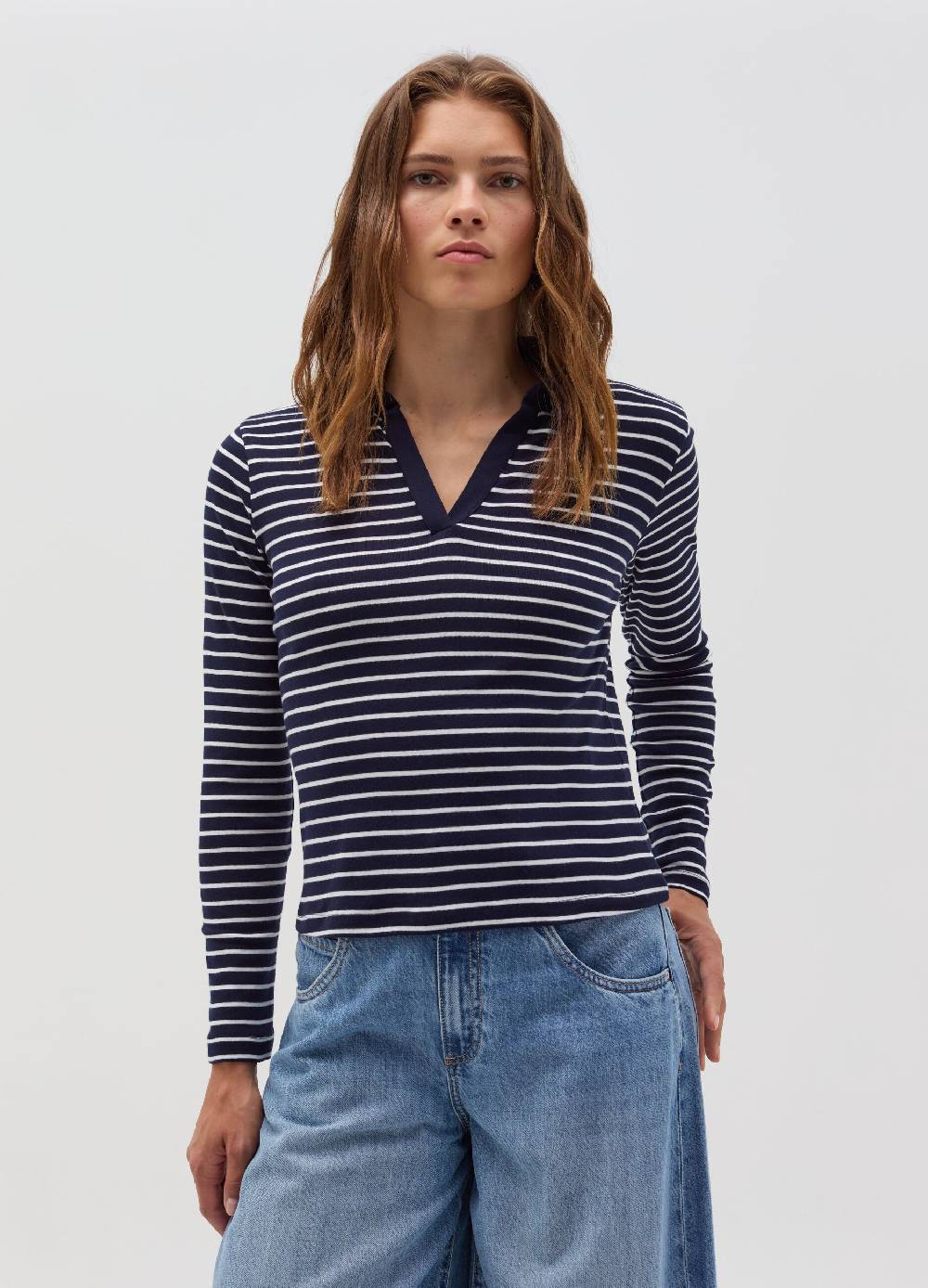 OVS T-shirt a maniche lunghe con scollo a polo Consegna Veloce