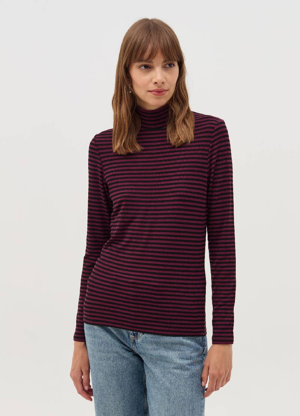 OVS T-shirt a righe mock neck Promozione Limitata
