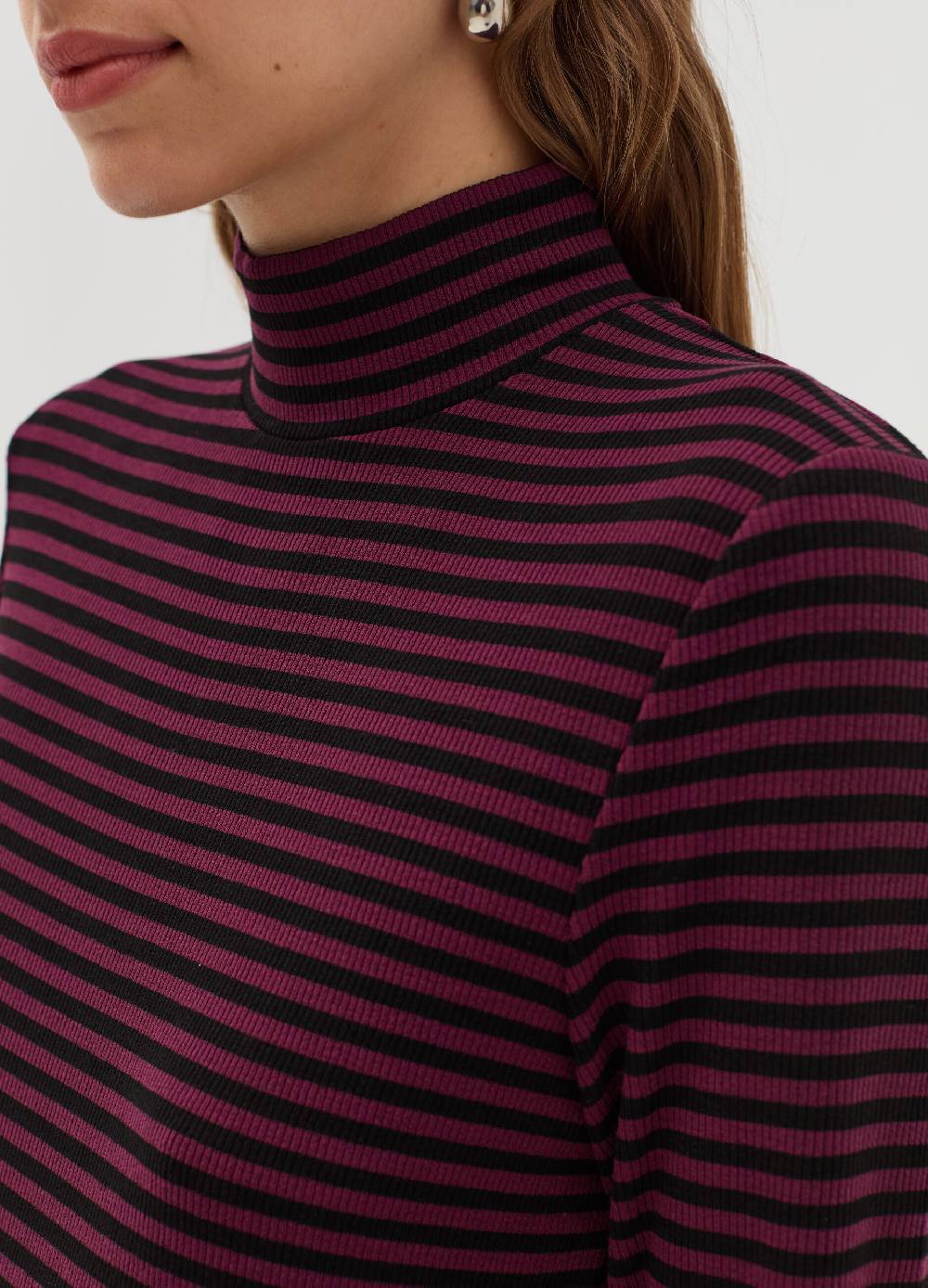 OVS T-shirt a righe mock neck Promozione Limitata