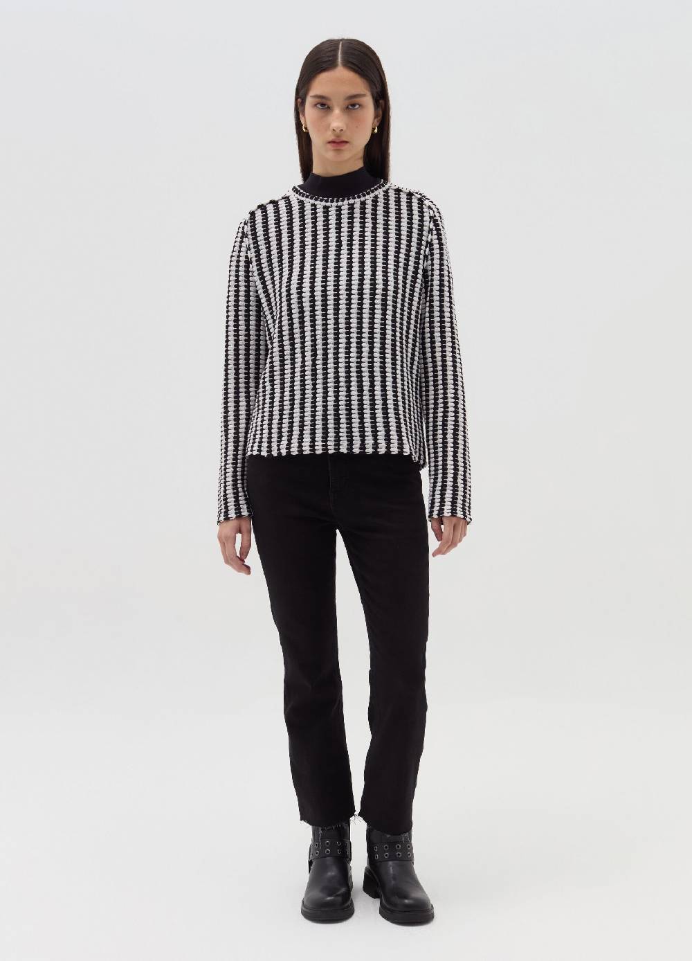 OVS T-shirt tricot con trama bicolore Fino Al -60%