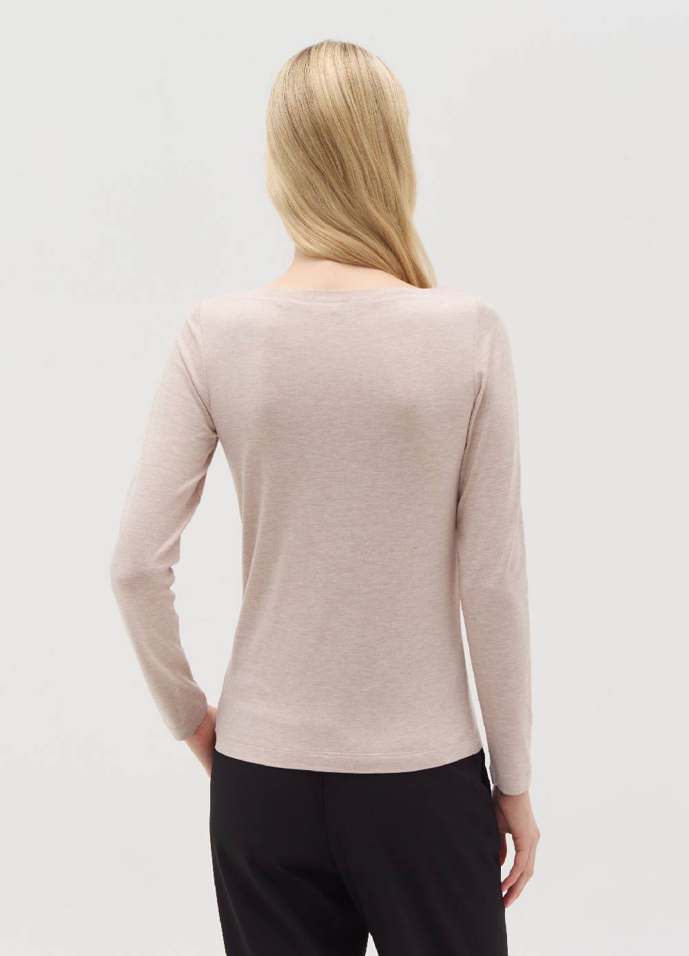 OVS T-shirt in viscosa stretch con scollo a barca Affare Del Giorno
