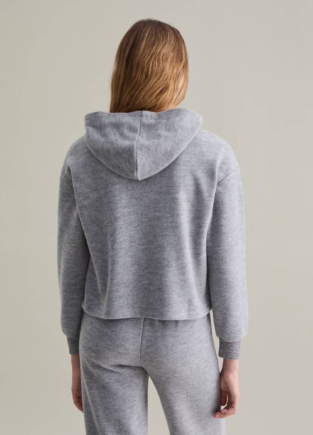 PIOMBO Top in maglia con cappuccio a maniche lunghe Presa