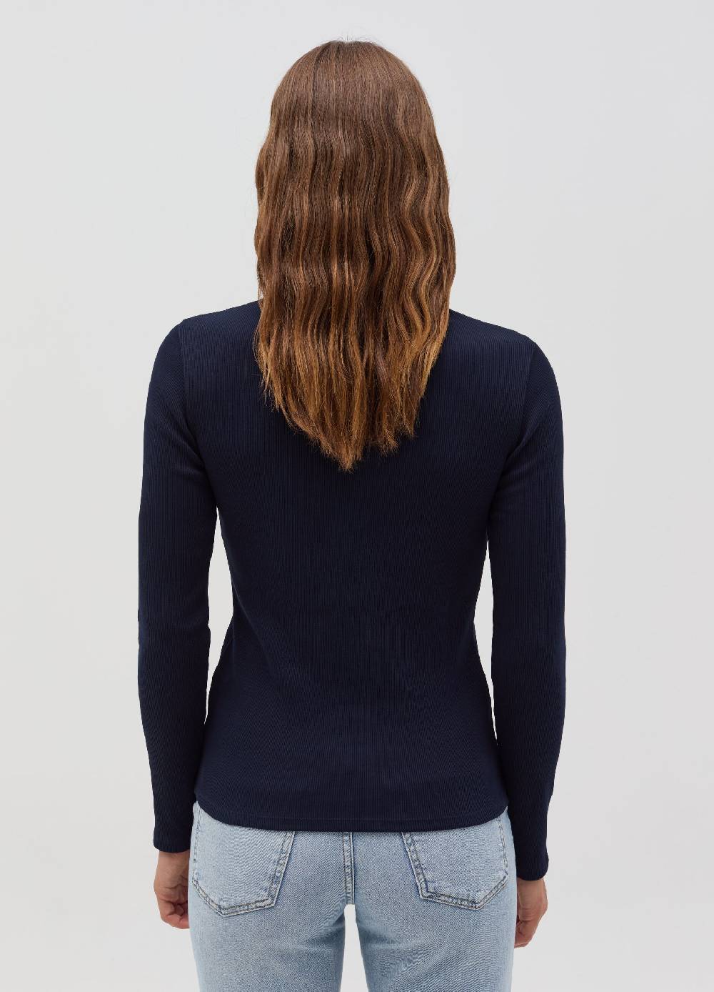 OVS T-shirt a costine sottili con scollo a V Sconto