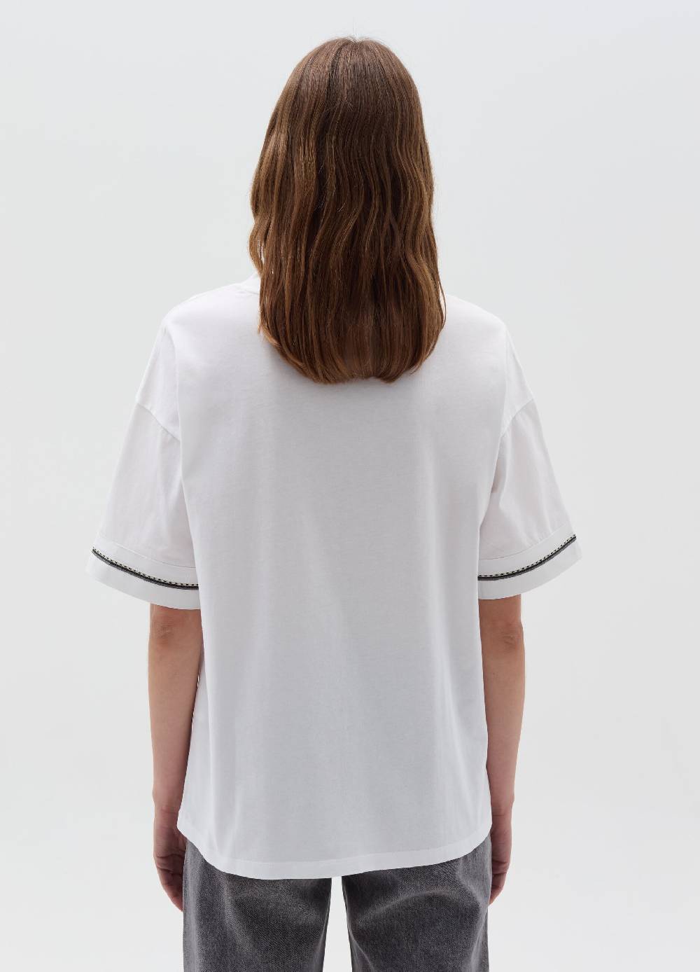 LULAH D. T-shirt over con inserti a contrasto In Vendita
