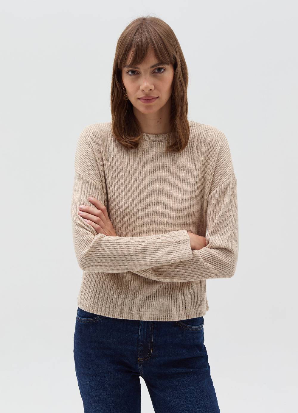 OVS Maglia a coste inglesi con lurex Vendita Calda