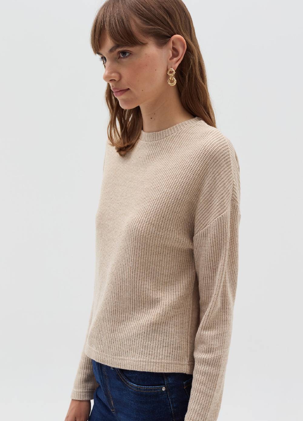 OVS Maglia a coste inglesi con lurex Vendita Calda