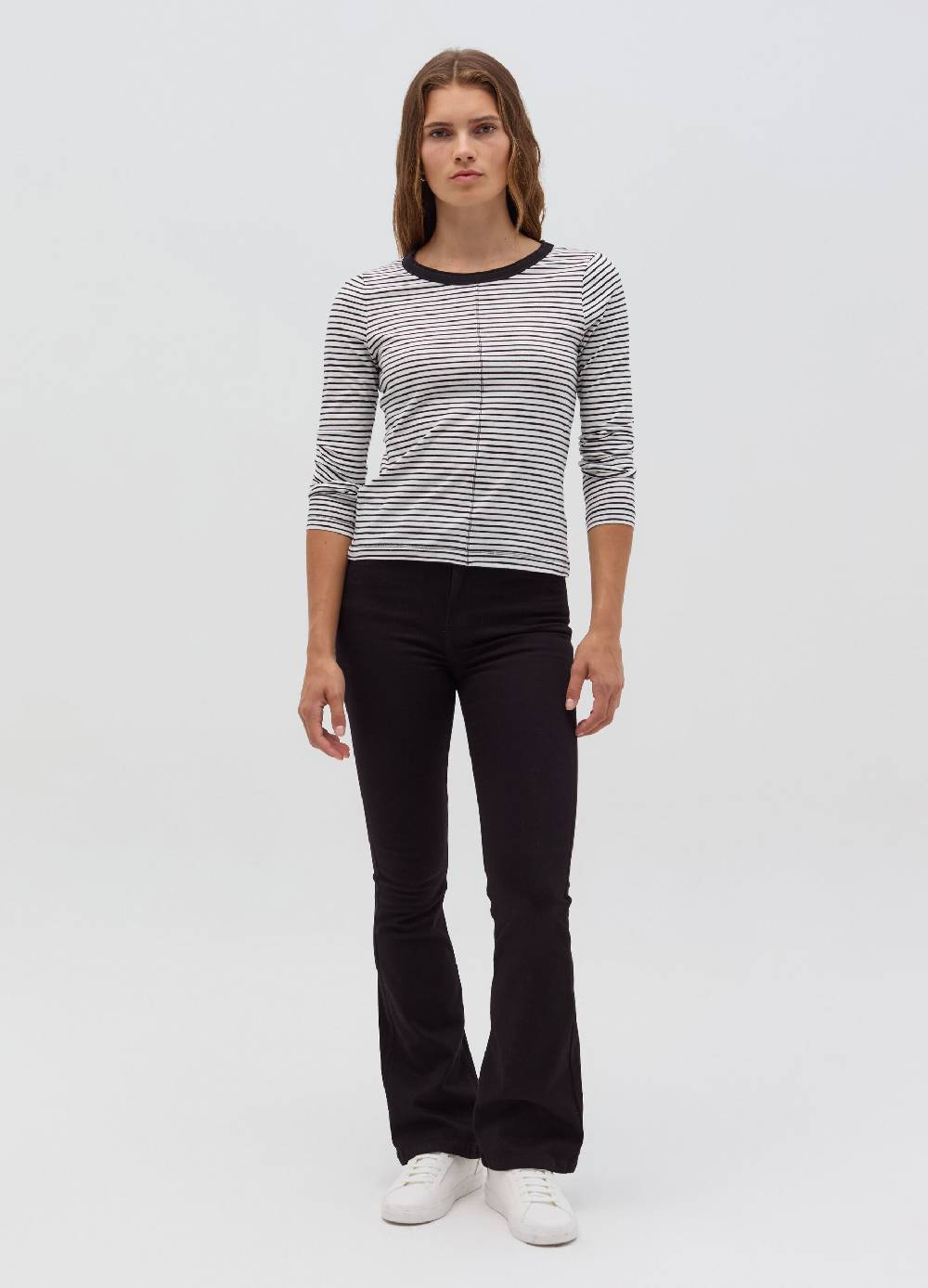 OVS T-shirt a righe sottili con maniche lunghe Saldi Di Fabbrica