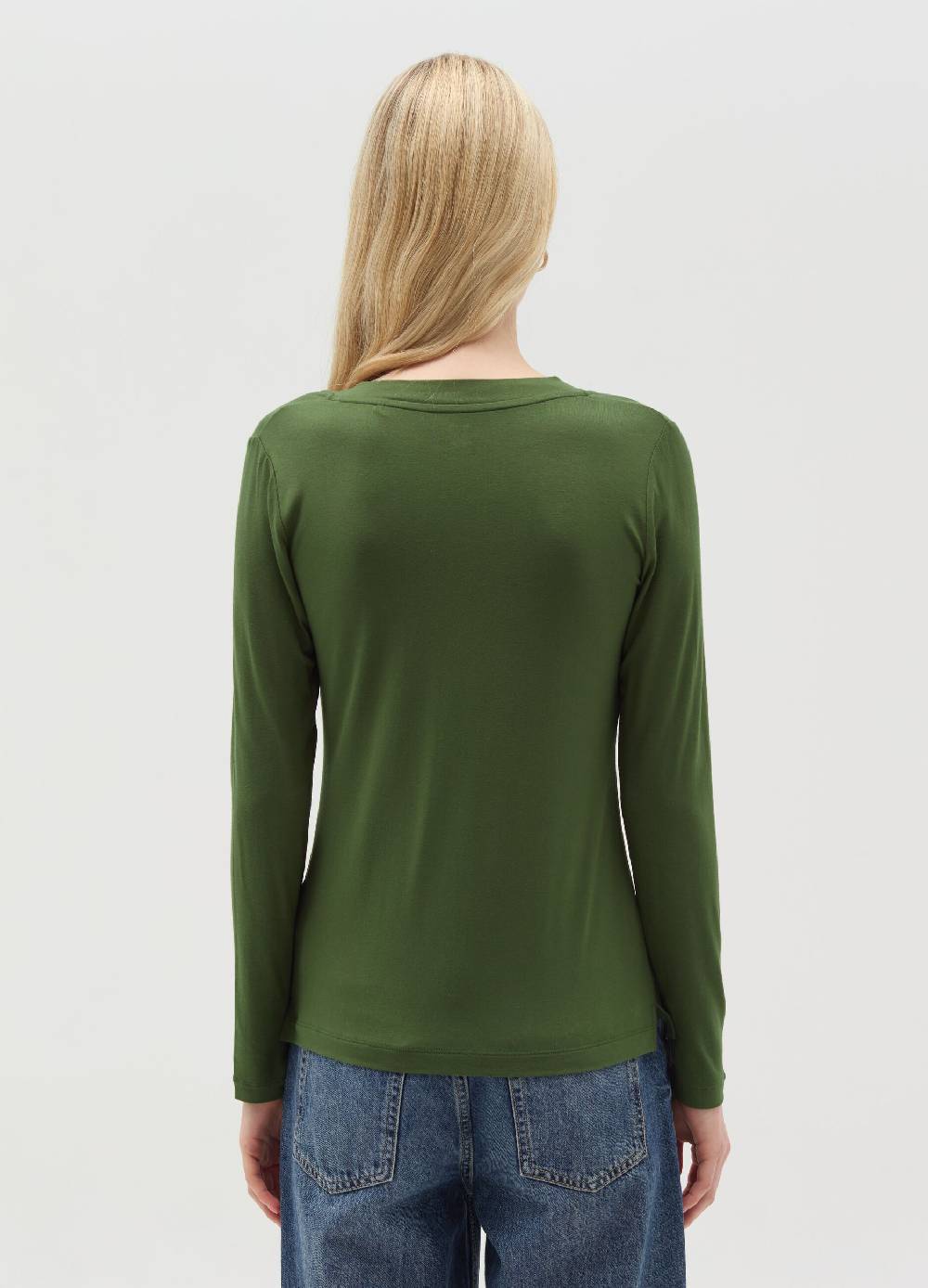 OVS T-shirt in viscosa stretch con scollo a V Vendite Flash
