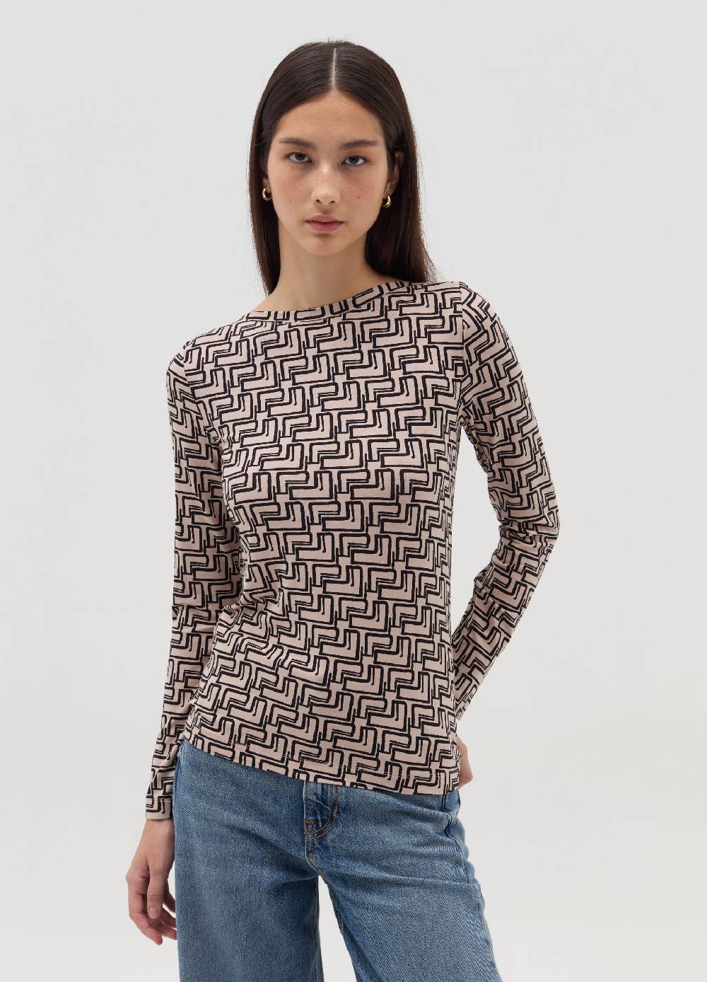 OVS T-shirt a maniche lunghe con scollo a barca In Saldo