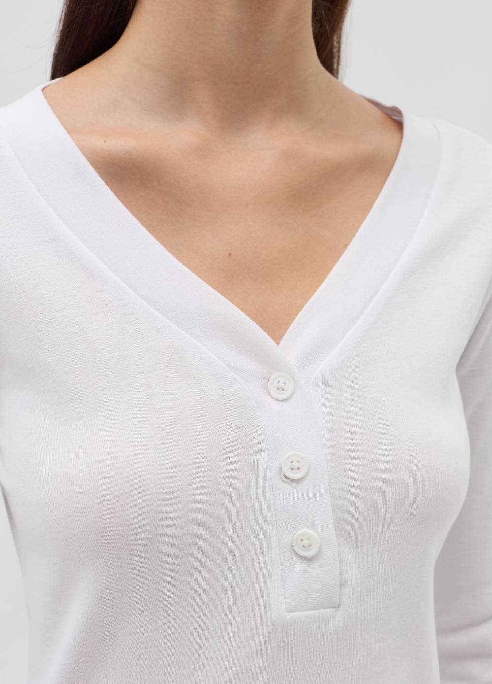 OVS T-shirt maniche lunghe scollo serafino Moda