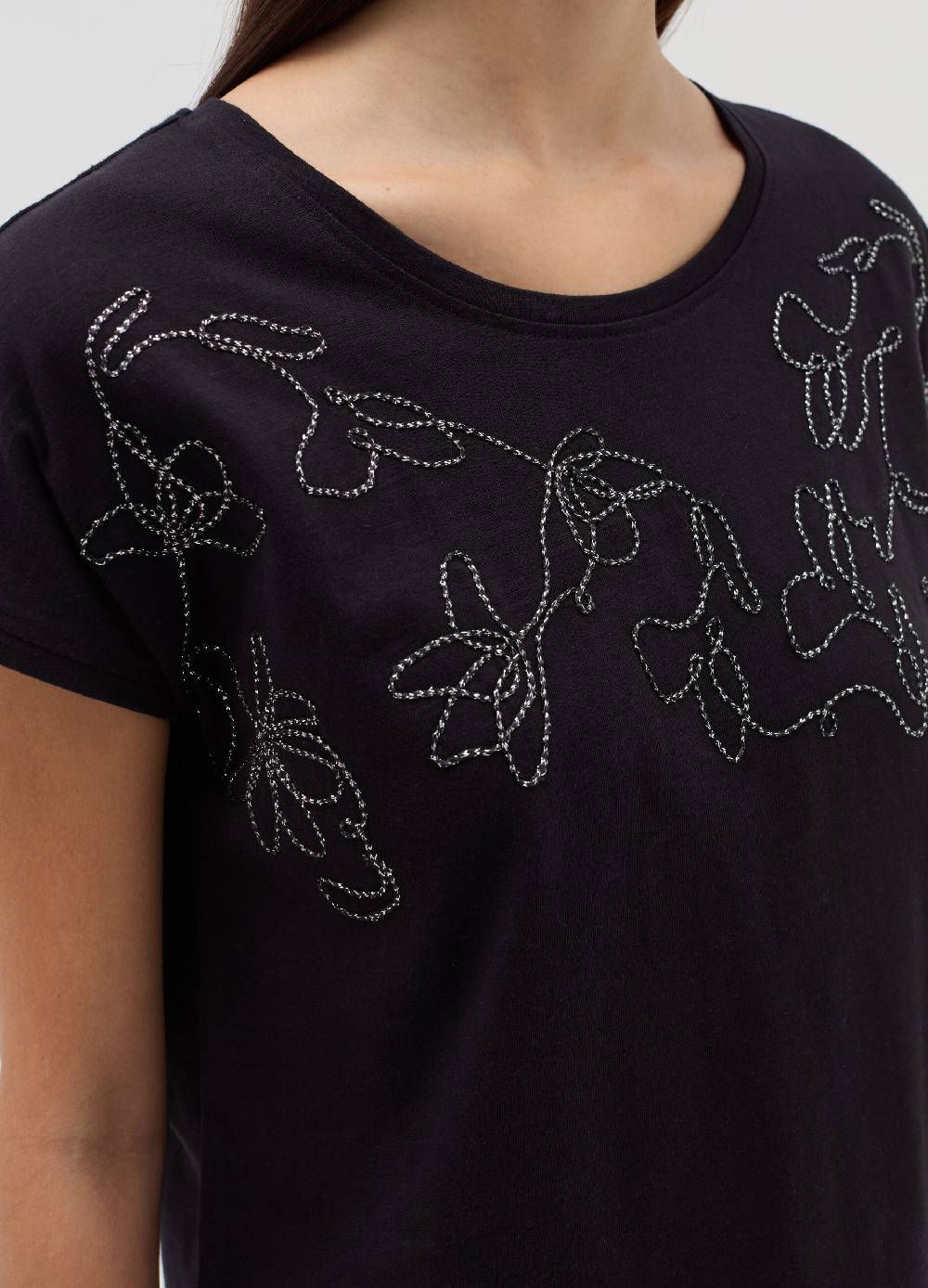 OVS T-shirt con ricamo floreale Italy
