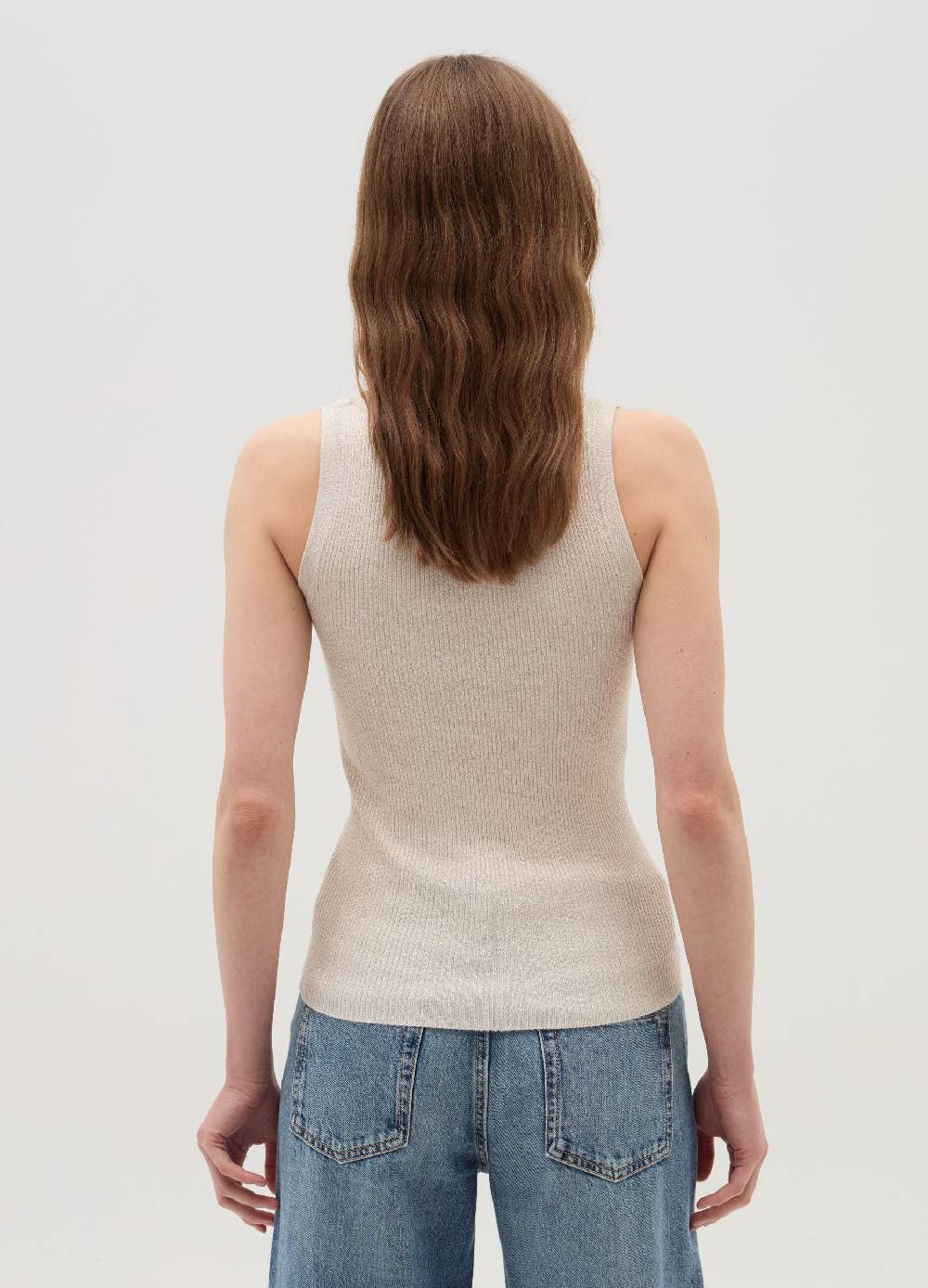 OVS Tank top a costine con lurex Italia