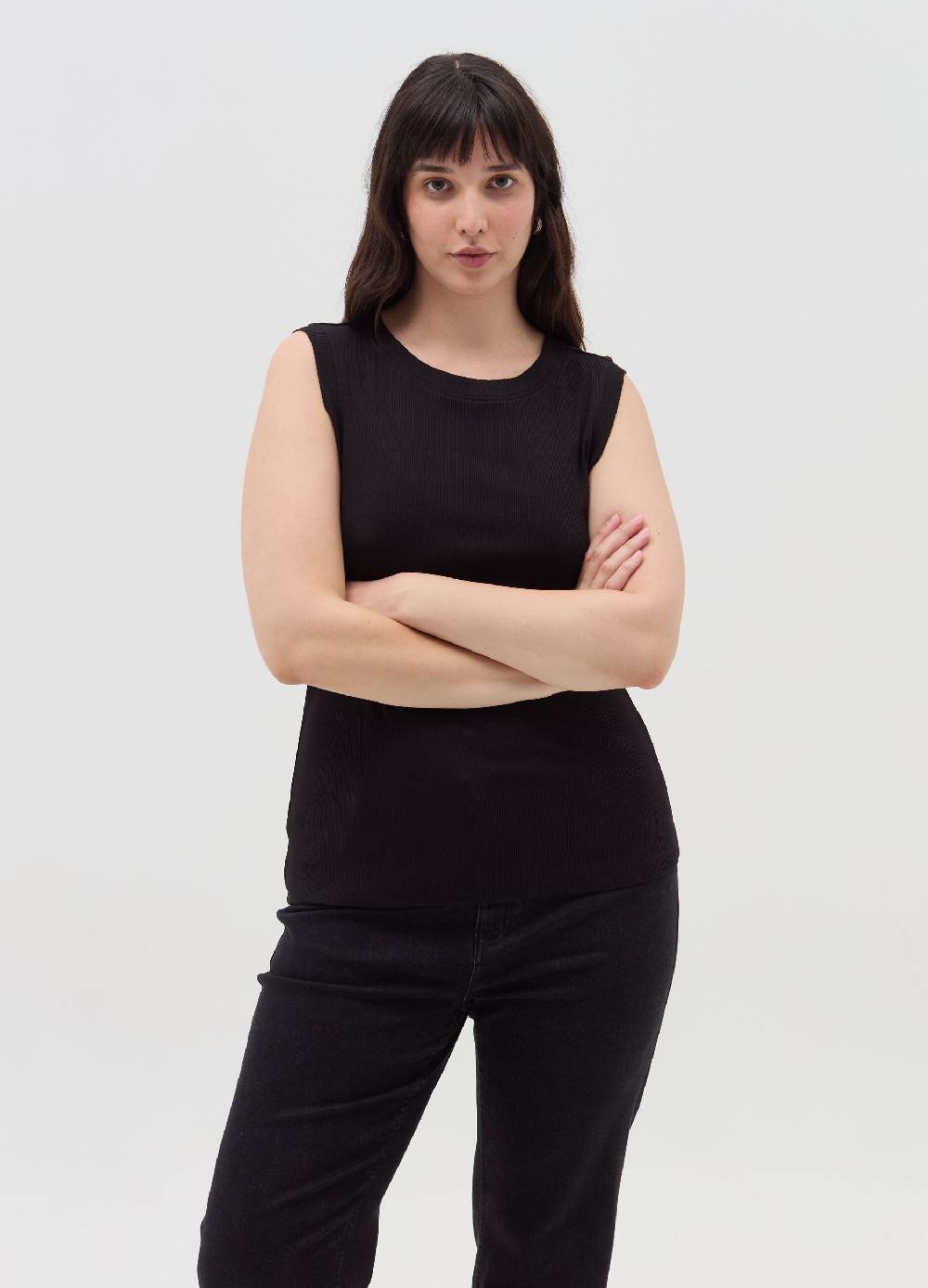 MYA Tank top a costine sottili Curvy Nuovo
