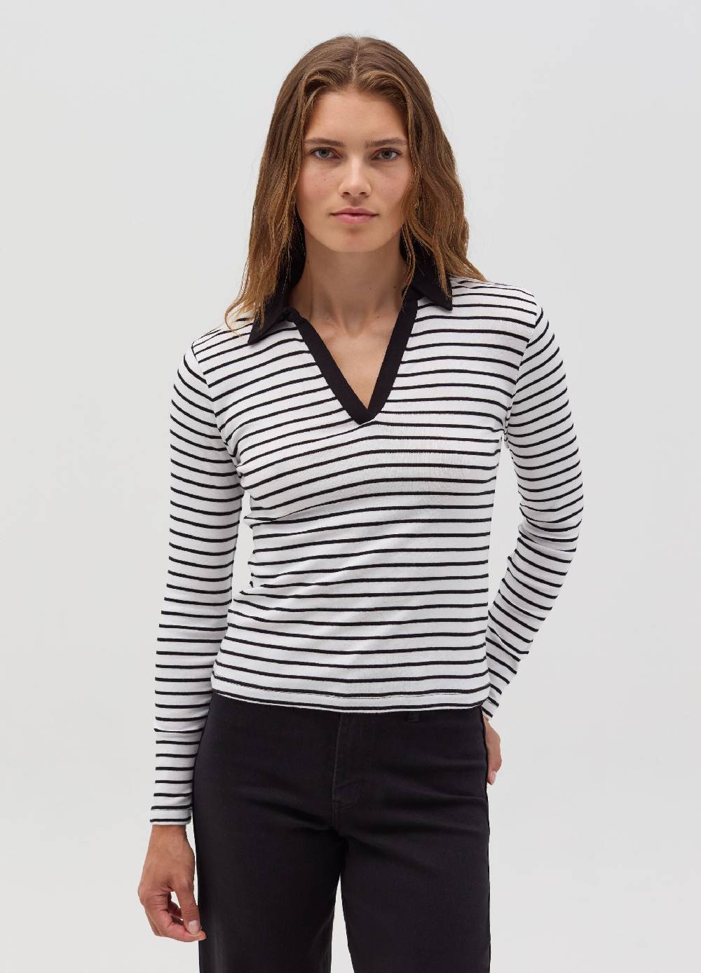 OVS T-shirt a maniche lunghe con scollo a polo Qualità