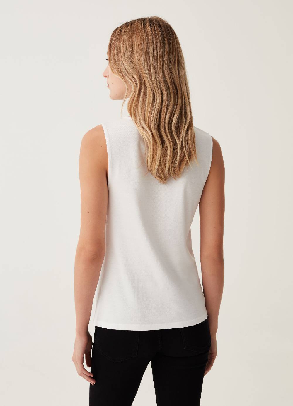 OVS Tank top girocollo con nodo Spedizione Gratuita
