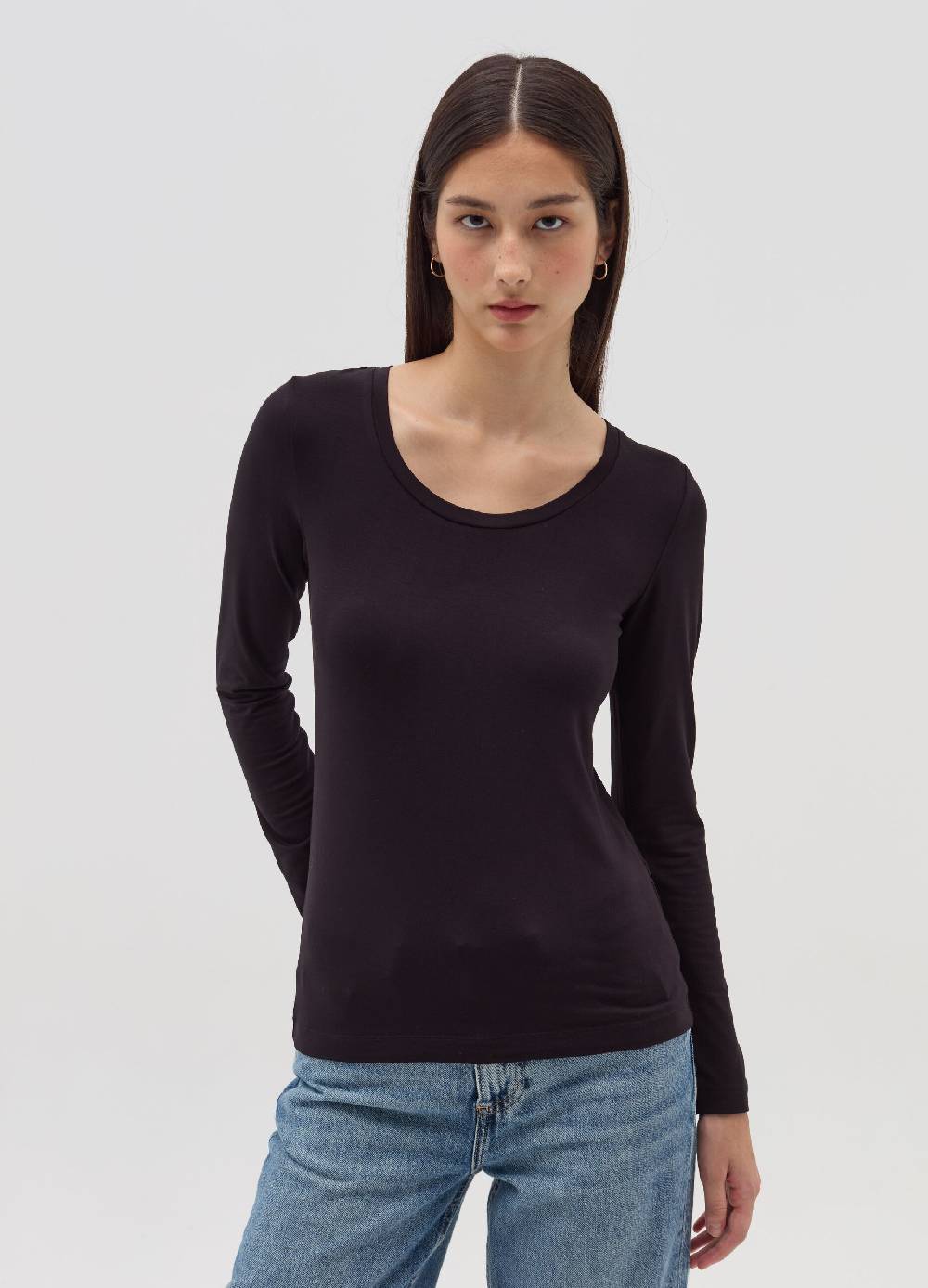 OVS T-shirt a maniche lunghe in viscosa stretch Negozi Online