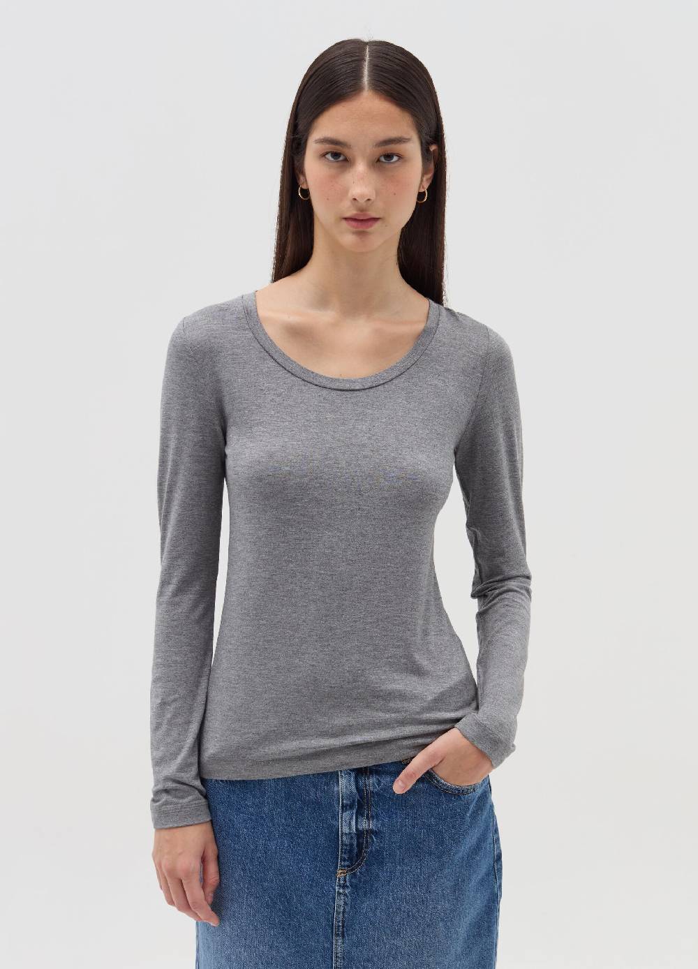 OVS T-shirt a maniche lunghe in viscosa stretch Acquista Ora