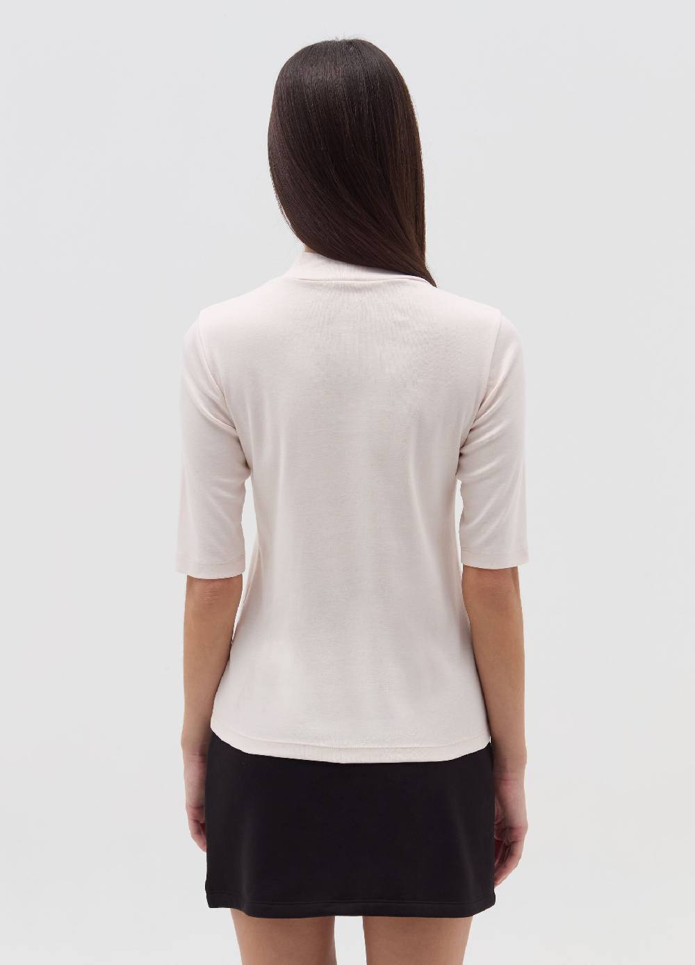 OVS T-shirt mock neck con maniche al gomito Prezzo Ridotto