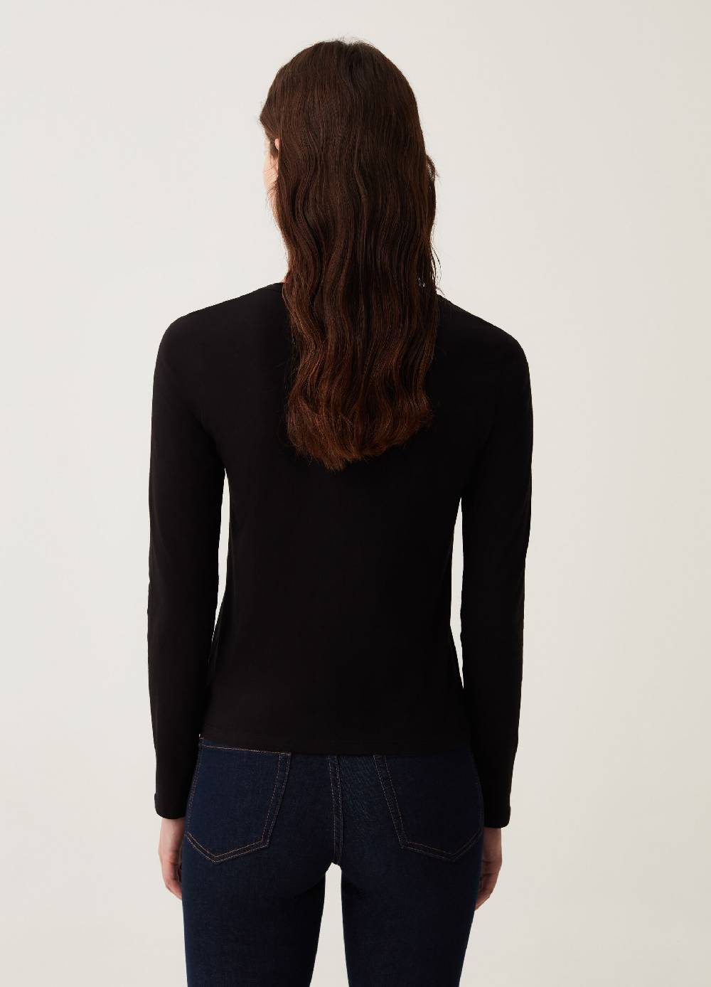 OVS T-shirt a maniche lunghe in cotone Presa