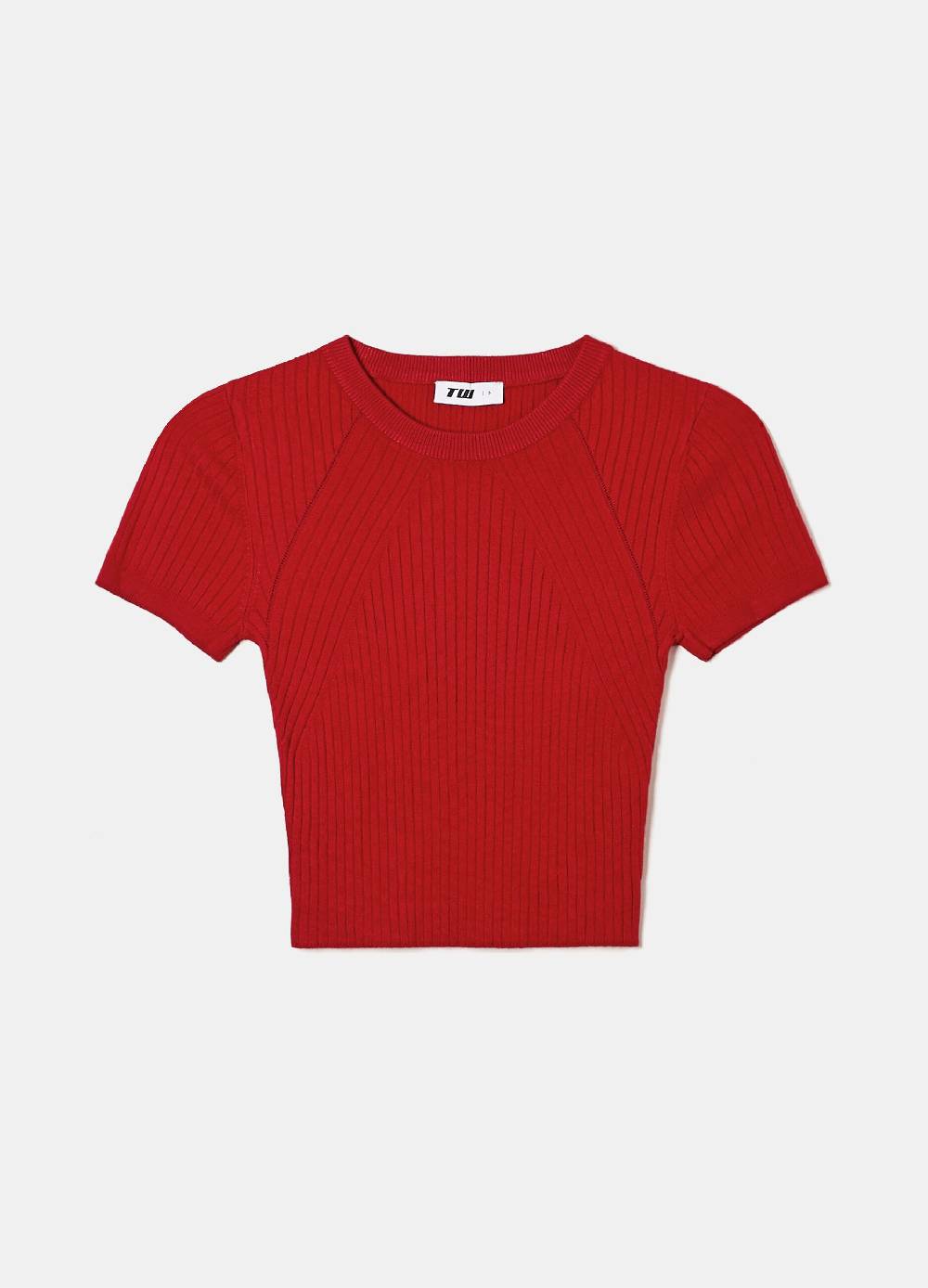 TALLY WEIJL T-shirt cropped a coste piatte I Più Venduti