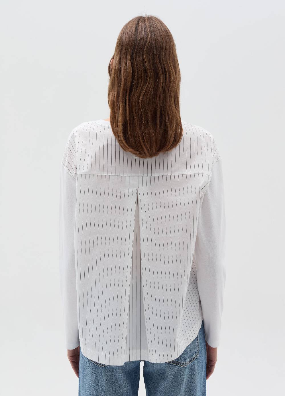 OVS T-shirt a maniche lunghe con inserti a righe Italia