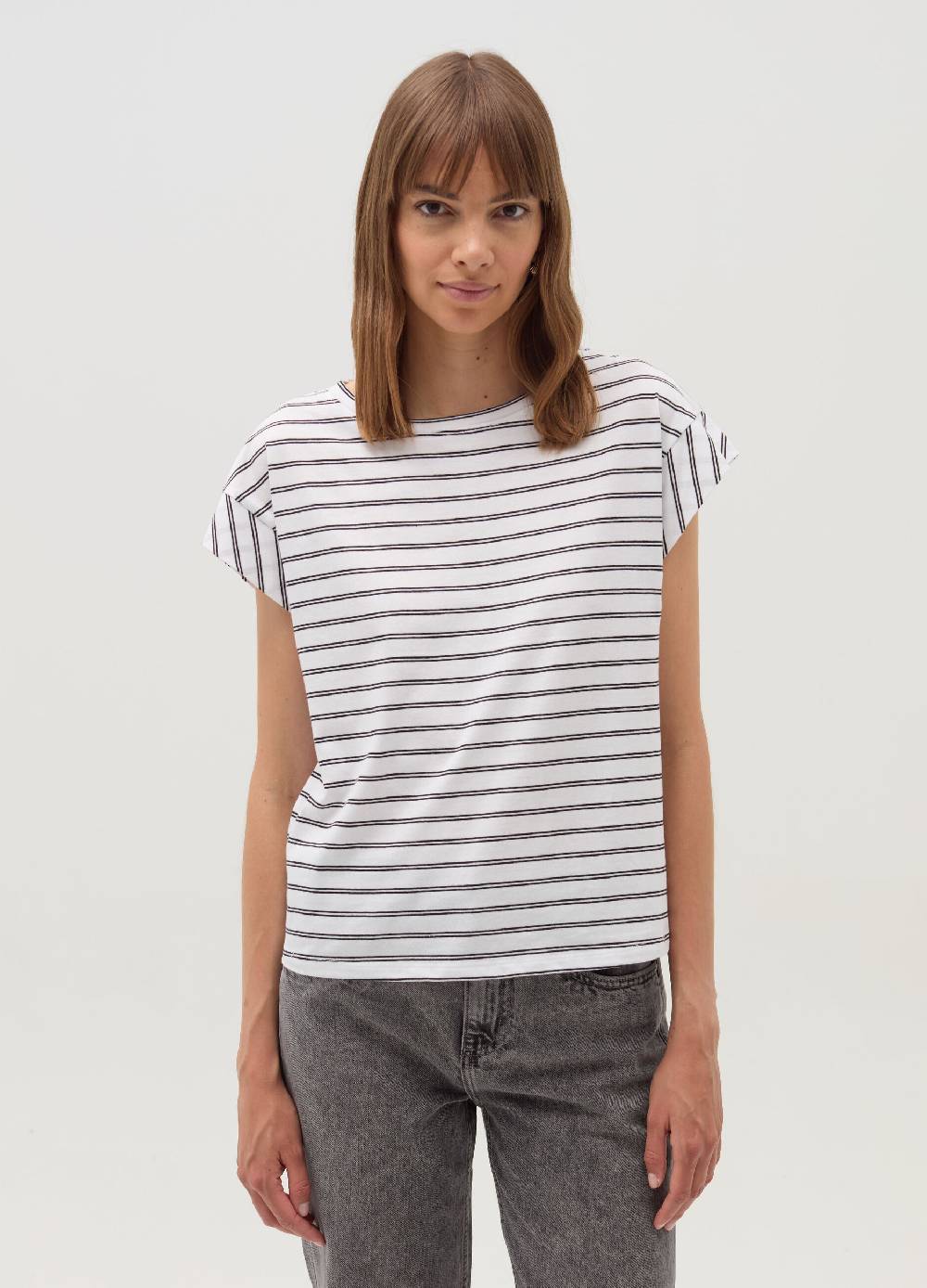 OVS T-shirt a righe con maniche a kimono Nuovo