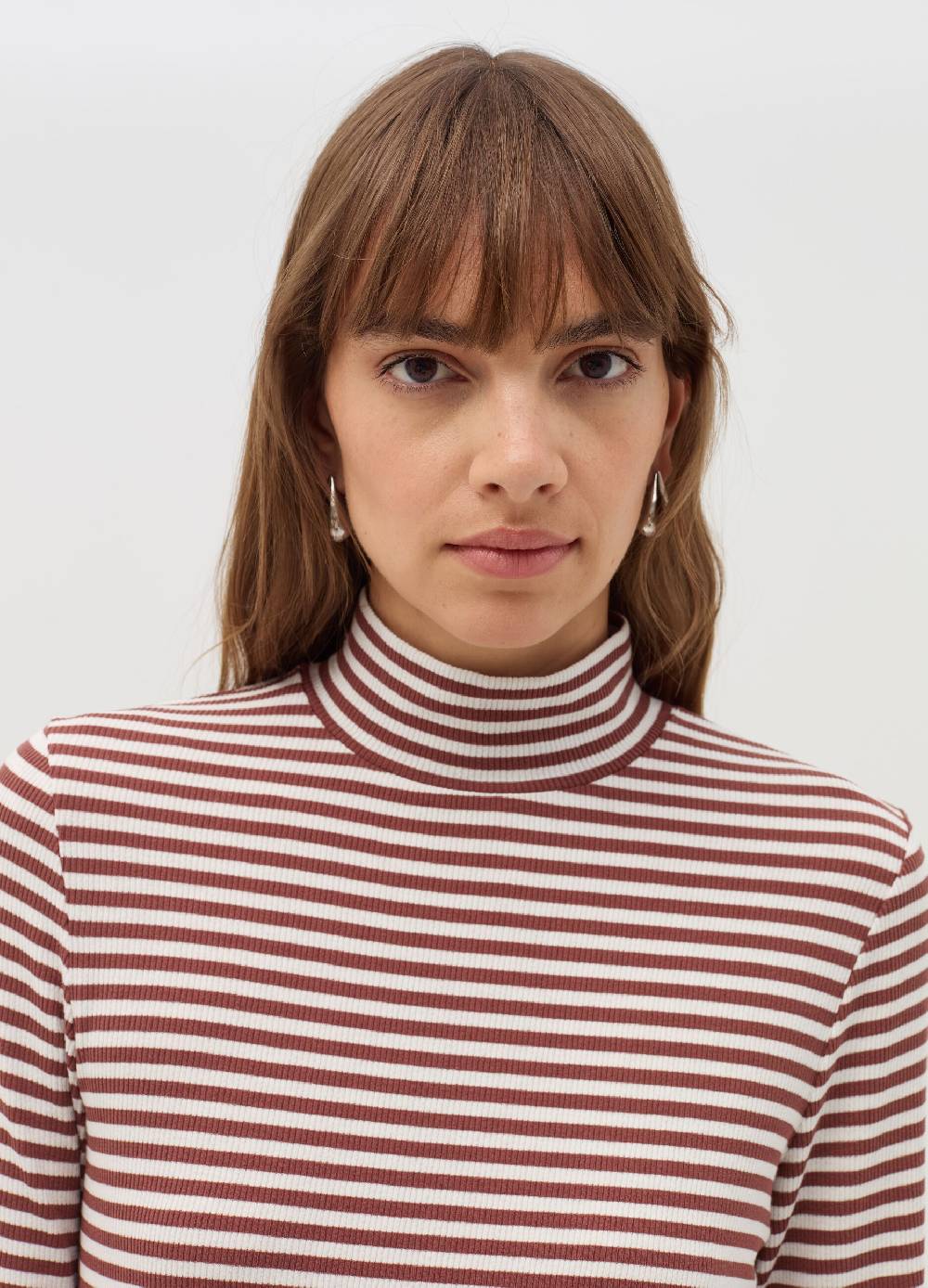 OVS T-shirt a righe mock neck Qualità