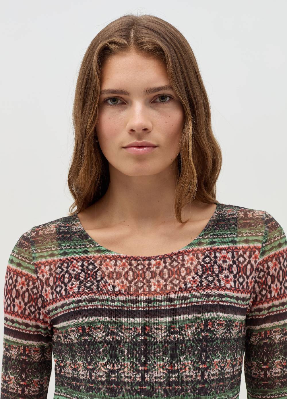 NICOL CARAMEL T-shirt premaman con stampa all-over Pezzi Unici