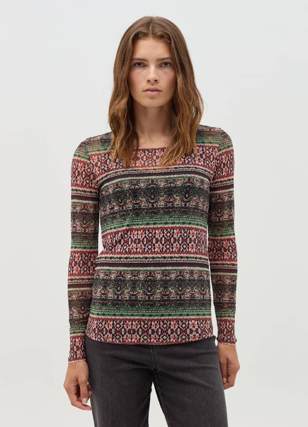 NICOL CARAMEL T-shirt premaman con stampa all-over Pezzi Unici