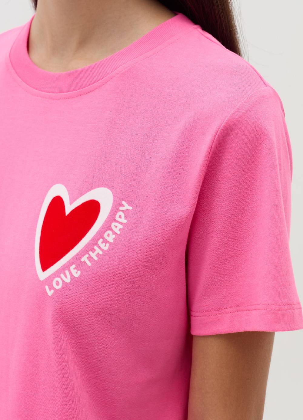 LOVE THERAPY T-shirt con stampa cuore Shopping Online