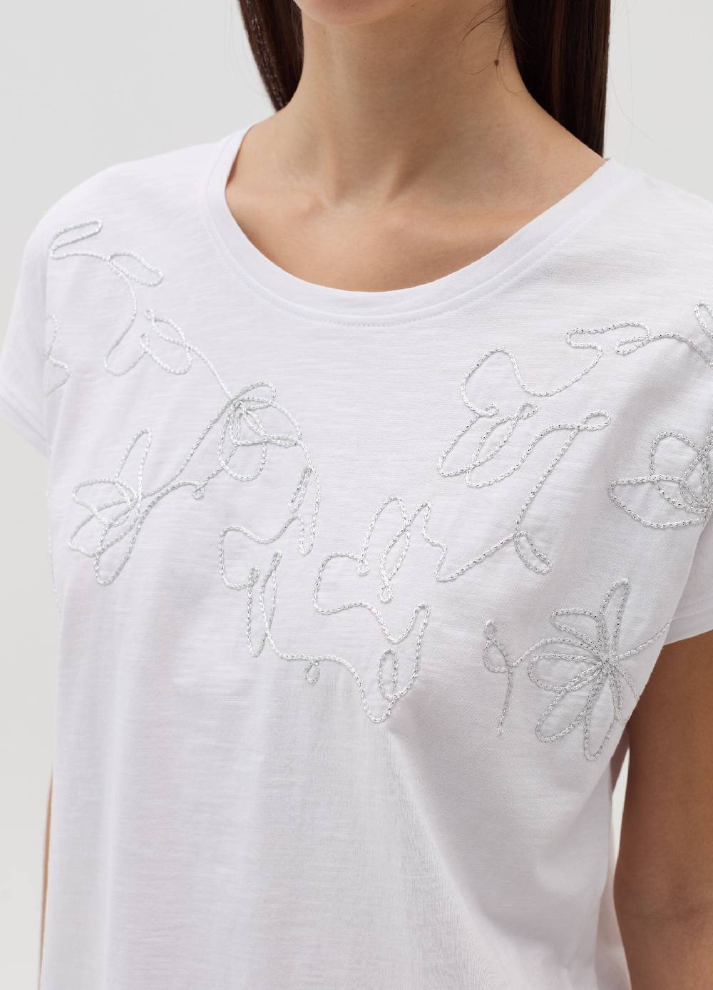 OVS T-shirt con ricamo floreale Presa