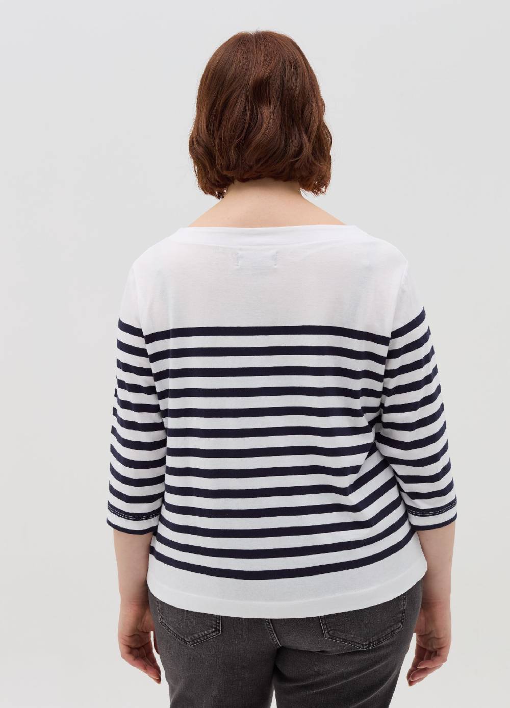 MYA T-shirt a righe maniche a tre quarti Curvy Offerta