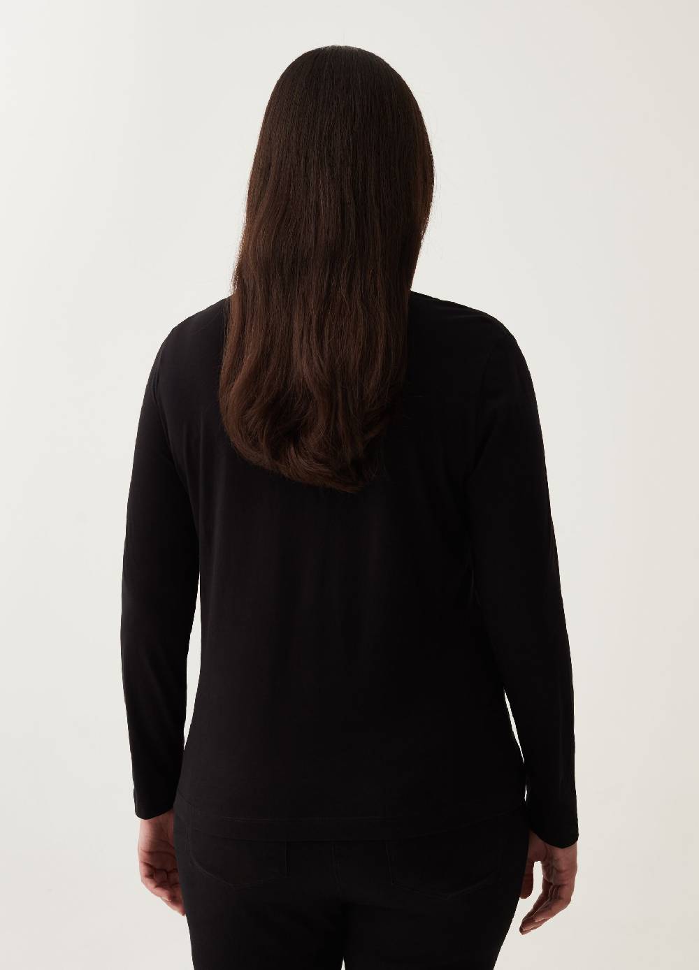 MYA T-shirt a maniche lunghe con laccetto Curvy Pezzi Unici