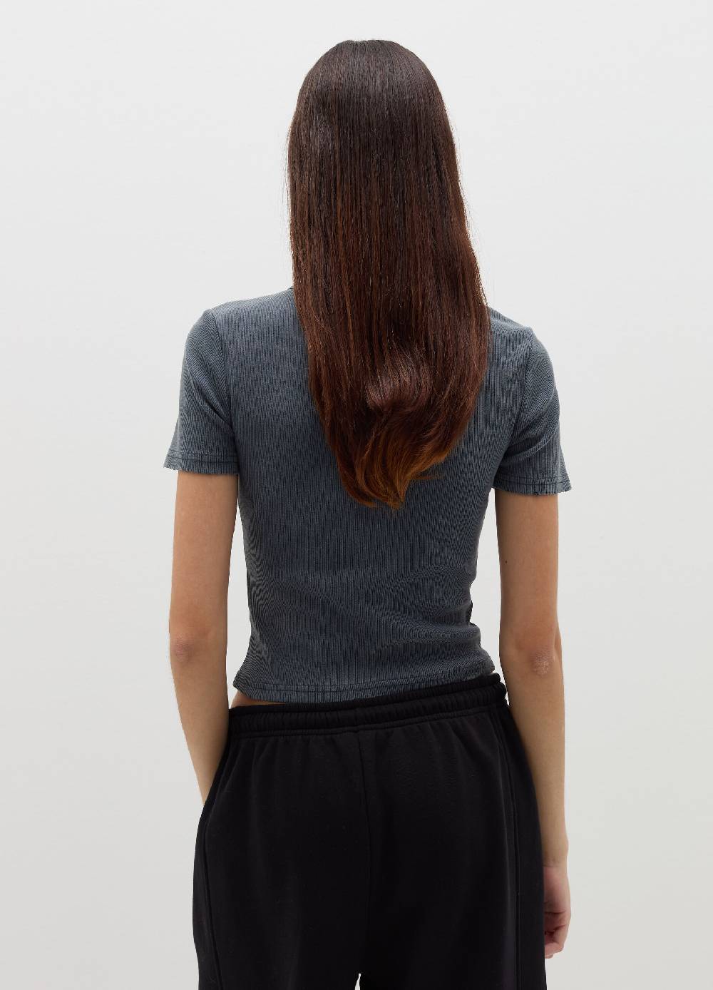 B. ANGEL T-shirt in cotone stretch a costine Soddisfazione Garantita